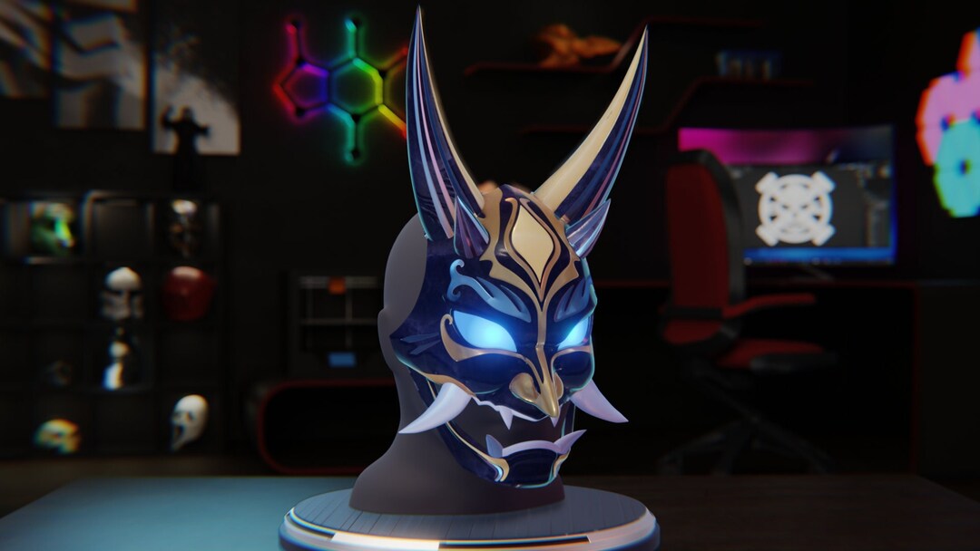 3D File of Xiao Mask From Genshin Impact - Etsy