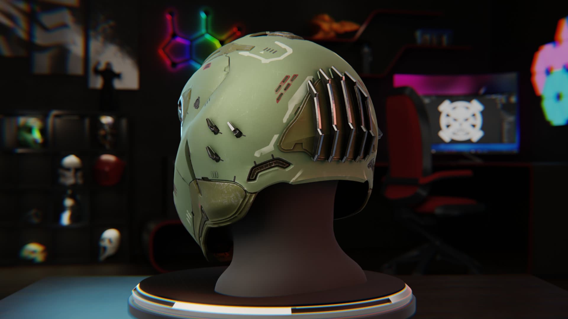 Buy Doom Eternal Helmet / 3d Printable File Online in India - Etsy