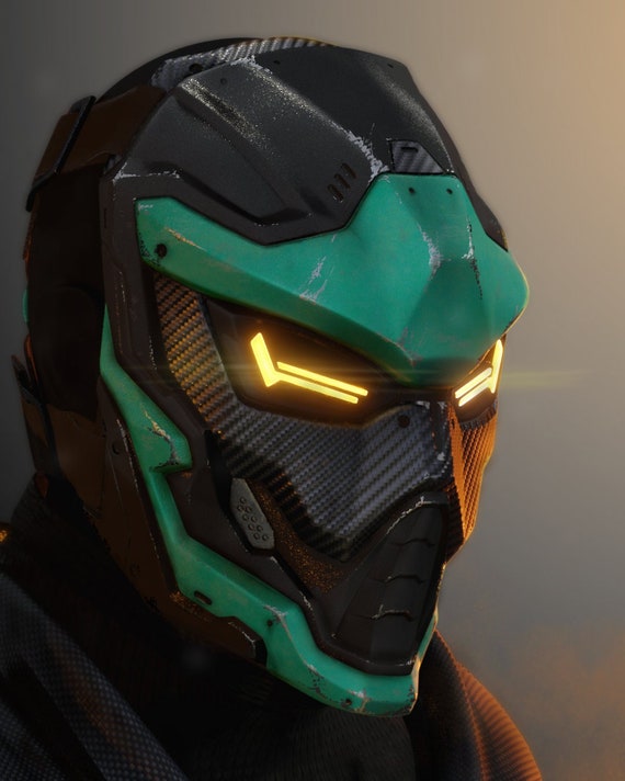 CYBERNINJA - COSPLAY MASK - digital stl file for 3D-printing