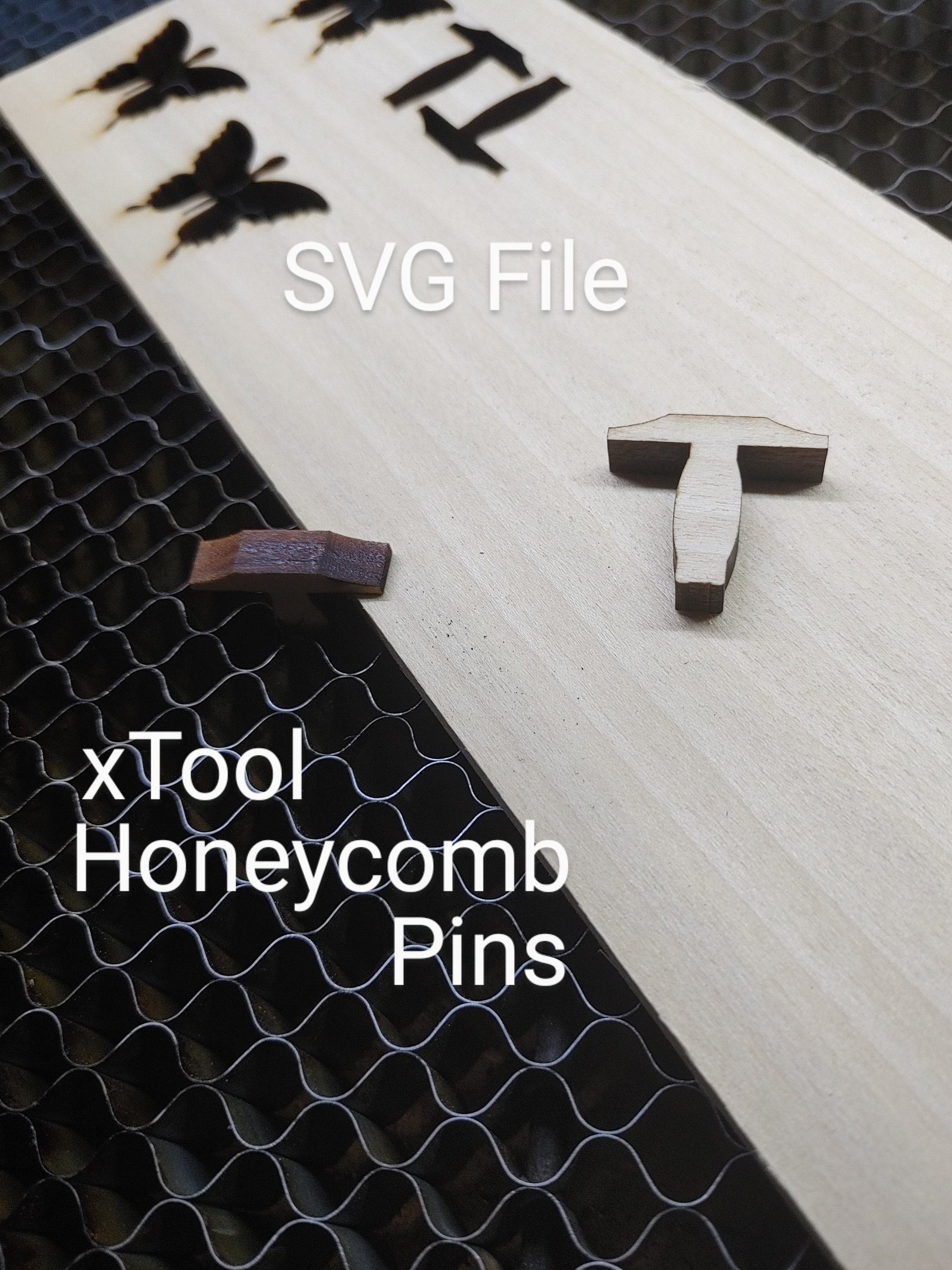 6 Packs Honeycomb Pins for xTool, xTool Accessories for Honeycomb Working  Table, Compatible with xTool D1/ xTool D1 Pro/xTool M1 Laser Cutter ＆  Engraver Machine 