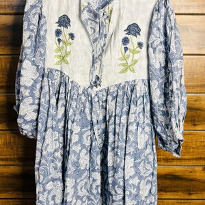Floral Hand Block Print Maxi Dress | Boho Cotton Dress | Summer Dresses for Women | Indian Long Maxi Dress, Floral Print Cotton Custom Dress