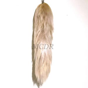 Yarn Tail— Beige Swirl (Furry Therian Animal Wolf Coyote Fox Cosplay Costume)