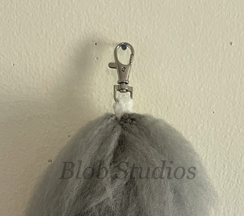 Yarn Tail Gray & White furry Therian Animal Fox Cat Wolf Cosplay ...