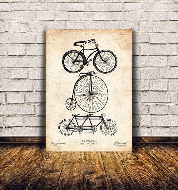 Penny farthing wall art sale
