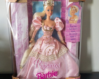 Barbie 1997 #1 Wedding Rapunzel Barbie Un Opened McDonalds Happy Meal 