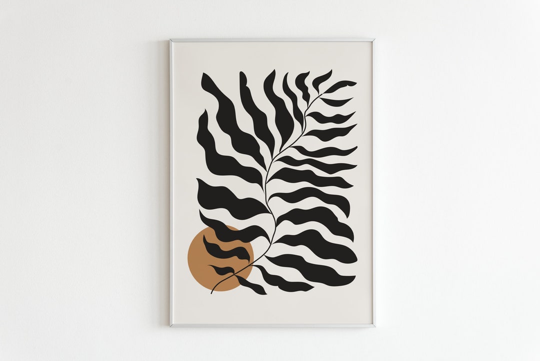Boho Abstract Print Minimal Printable Wall Art Digital Download Wall ...