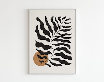 Boho Abstract Print Minimal Printable Wall Art Digital Download wall decor