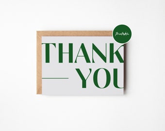 Printable Thank You Card Business 004 | Printable Thank you Card Digital Download Instant