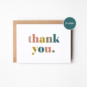 Printable Thank You Card 001 | Printable Card Digital Download Instant