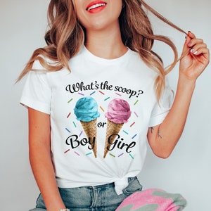 Whats the scoop gender reveal shirt Ice cream gender reveal t-shirt What is the scoop gender reveal party shirt Keeper of the gender shirt