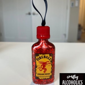 FIREBALL Glitter Christmas Tree Ornament | Handmade image 1