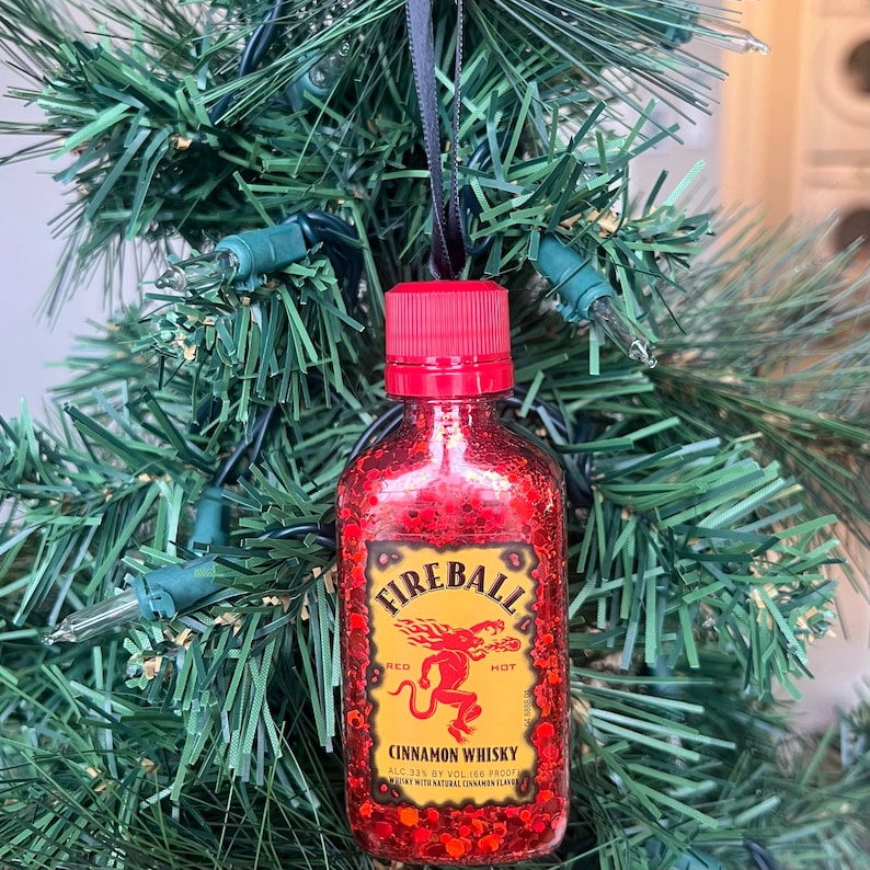 FIREBALL Glitter Christmas Tree Ornament | Handmade image 2