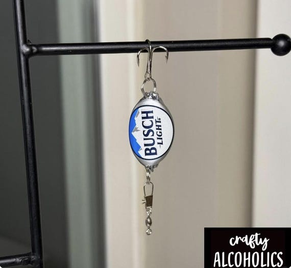 busch light fishing lure Bottle Bobbers crafted with freeze 21" MDF Busch Light Fishing