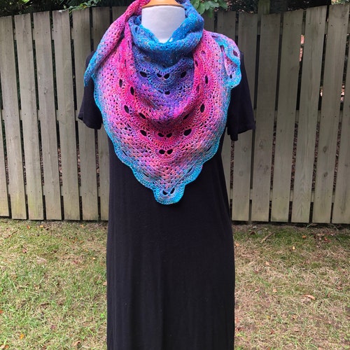 Crochet selling Granny Meets Virus Shawl