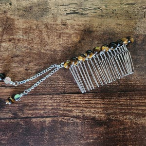 Gemstone Hair Combs With Sword Pendants - Etsy