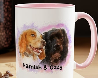 Custom Pet Mug with Pet Photo with Name, Personalized Dog Mug, Dog Coffee Mug, Personalized Cat Mug, Custom Dog Mom Mug, Dog Dad Mug