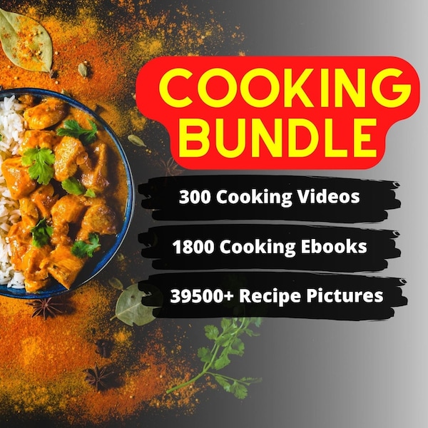 Cooking videos and Recipe Bundle | Videos and Pictures for Instagram, Tiktok, Youtube |