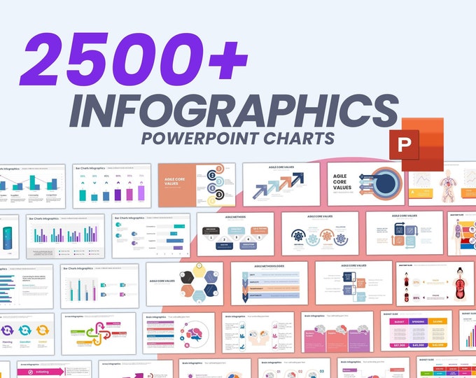 500 Powerpoint Templates Bundle | Animated Infographics and Excel Data ...