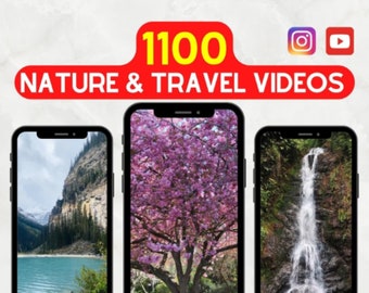 Vídeos de naturaleza y viajes / Colección 1100 Shorts / Vídeos de viajes / Vídeos de naturaleza / Tiktok, Shorts de Youtube, Reels de Instagram /