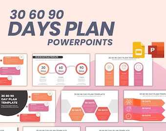 30 60 90 Day Plan PowerPoint Templates | Fully Editable