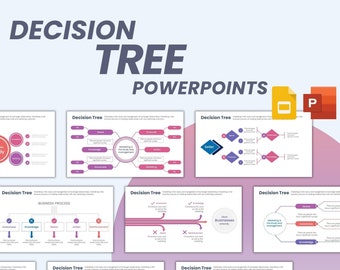 Decision Tree PowerPoint Fully Editable Templates | Decision Tree Charts PowerPoint Templates | Presentation Template |