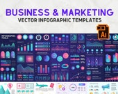 Business Infographic Vector Templates | Editable AI Files