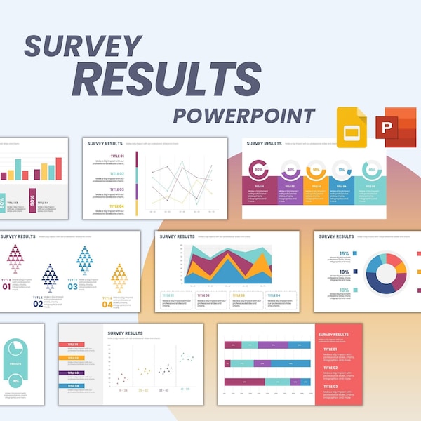 Umfrageergebnisse Powerpoint Vollständig bearbeitbare Vorlagen | Umfrage Ergebnisse Charts Powerpoint-Vorlagen | Präsentationsvorlage |