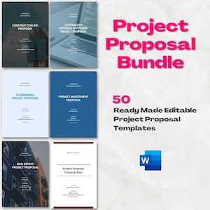 50 Project Proposal Templates | MS Word Template |