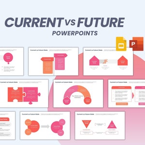 現在と将来を比較する PowerPoint の完全に編集可能なテンプレート | 比較チャート PowerPoint テンプレート | プレゼンテーション テンプレート |