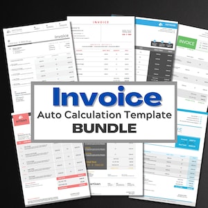 Invoice Template Bundle | Business invoice | Invoice template Word | Invoice Template EXCEL |