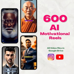 600+ AI Motivational Videos | AI Motivation Templates | AI Reels | Instagram Templates | Youtube Shorts | TikTok Video Templates |