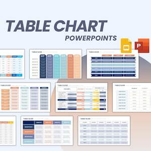 表グラフ PowerPoint 完全に編集可能なテンプレート | 表グラフ PowerPoint テンプレート | プレゼンテーション テンプレート |