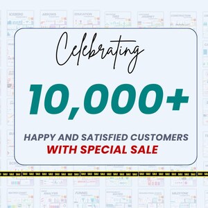 May include: An image with the text "Celebrating 10,000+ Happy and Satisfied Customers With Special Sale." The text is in a white rounded rectangle, with a light blue background. The word "Sale" is in red.