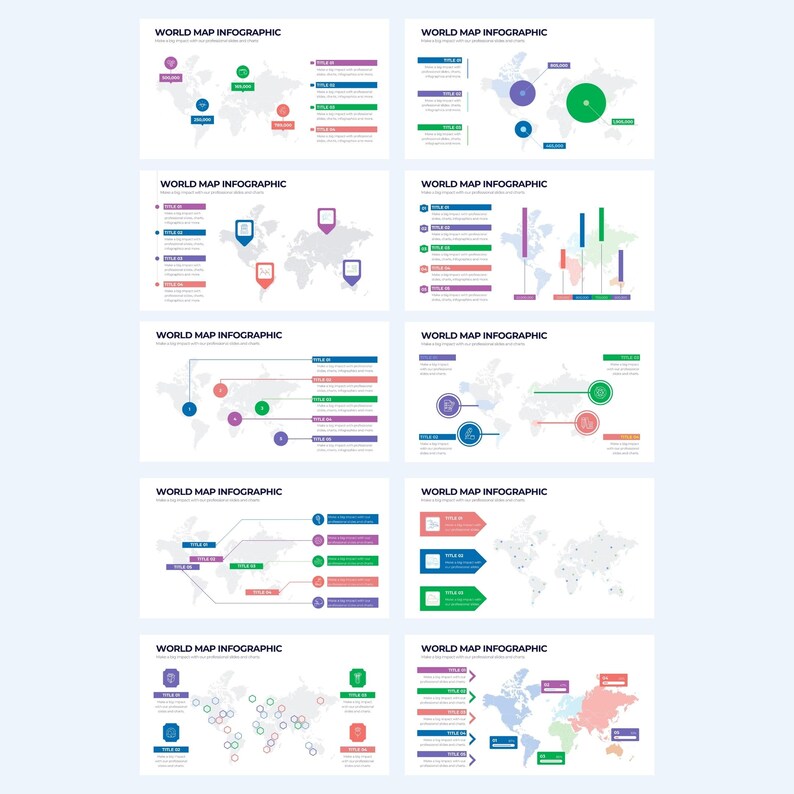 World Map Powerpoint Fully Editable Templates | World Map Charts ...