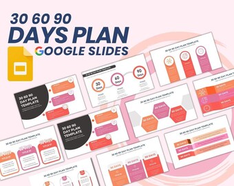30 60 90 Day Plan Google Slides Template (Fully Editable)