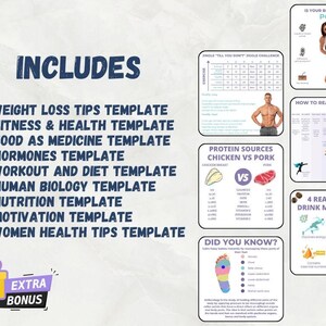 1500+ Canva-infografikmallar för hälsa | Fitness, Näring (redigerbar) bild 3