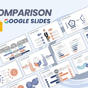 完全に編集可能な比較 Google スライド テンプレート | 比較チャート スライド テンプレート | プレゼンテーション テンプレート | Google スライド |