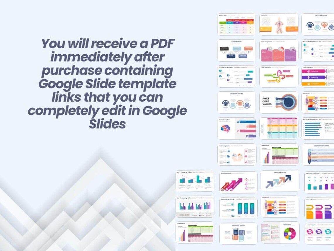 Editable Flowchart Google Slides Templates | Presentation Charts - Etsy