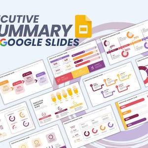 Executive Summary Google Slide Fully Editable Templates | Executive Summary Chart Slide Templates | Presentation Templates | Google Slides |