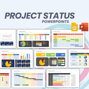 Project Status PowerPoint Fully Editable Templates | Project Status Chart PowerPoint Templates | Business Presentation Template |