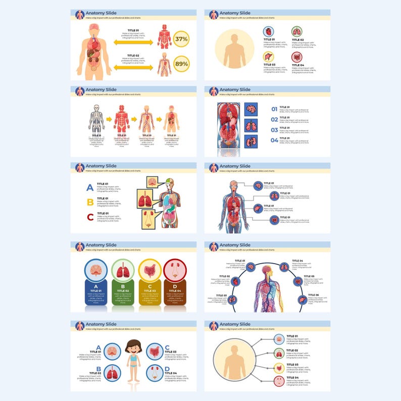 Editable Anatomy Chart Powerpoint Templates | Biology Presentation ...