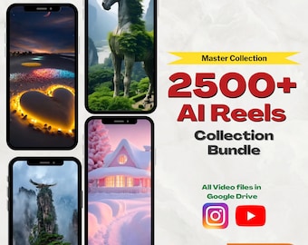 2500+ AI Reels Templates | Social Media Videos (Google Drive)