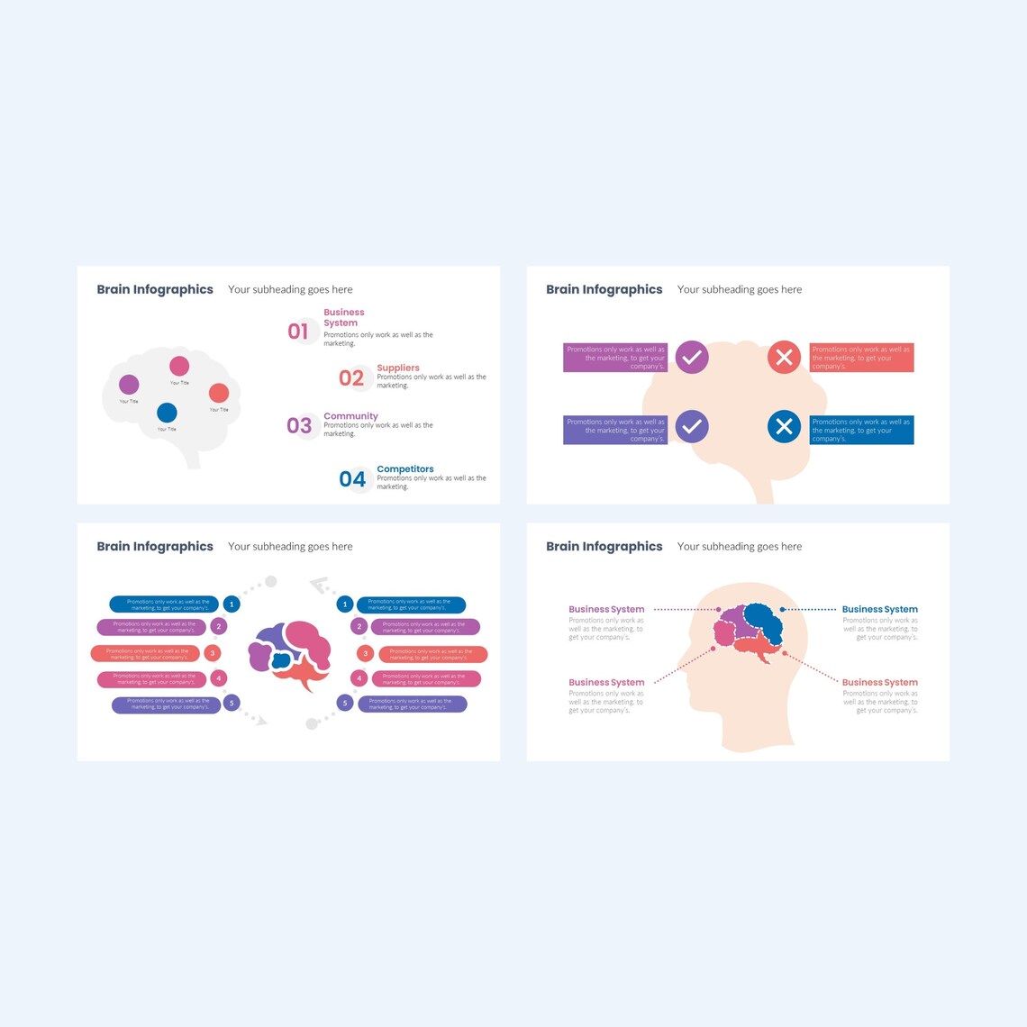 Brain Charts Powerpoint Templates | Editable Infographics (digital ...