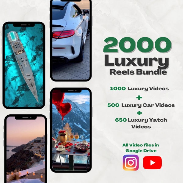 2000 Luxury Videos | Luxury Yacht Reel Templates | Luxury Car Reels | Instagram Templates | Youtube Shorts | TikTok Video Templates |