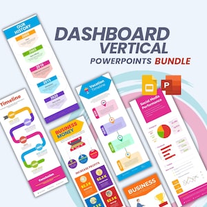 Vertical Charts PowerPoint Fully Editable Templates | Vertical Infographics PowerPoint Templates | Business Presentation Template |