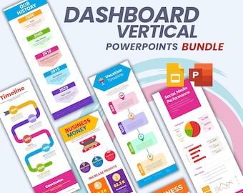 Vertical Infographics PowerPoint Templates | Fully Editable Charts