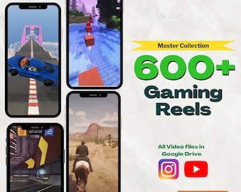 600+ Gaming Videos | Game Reel Templates | Gaming Reels | Instagram Templates | Youtube Shorts | TikTok Video Templates |