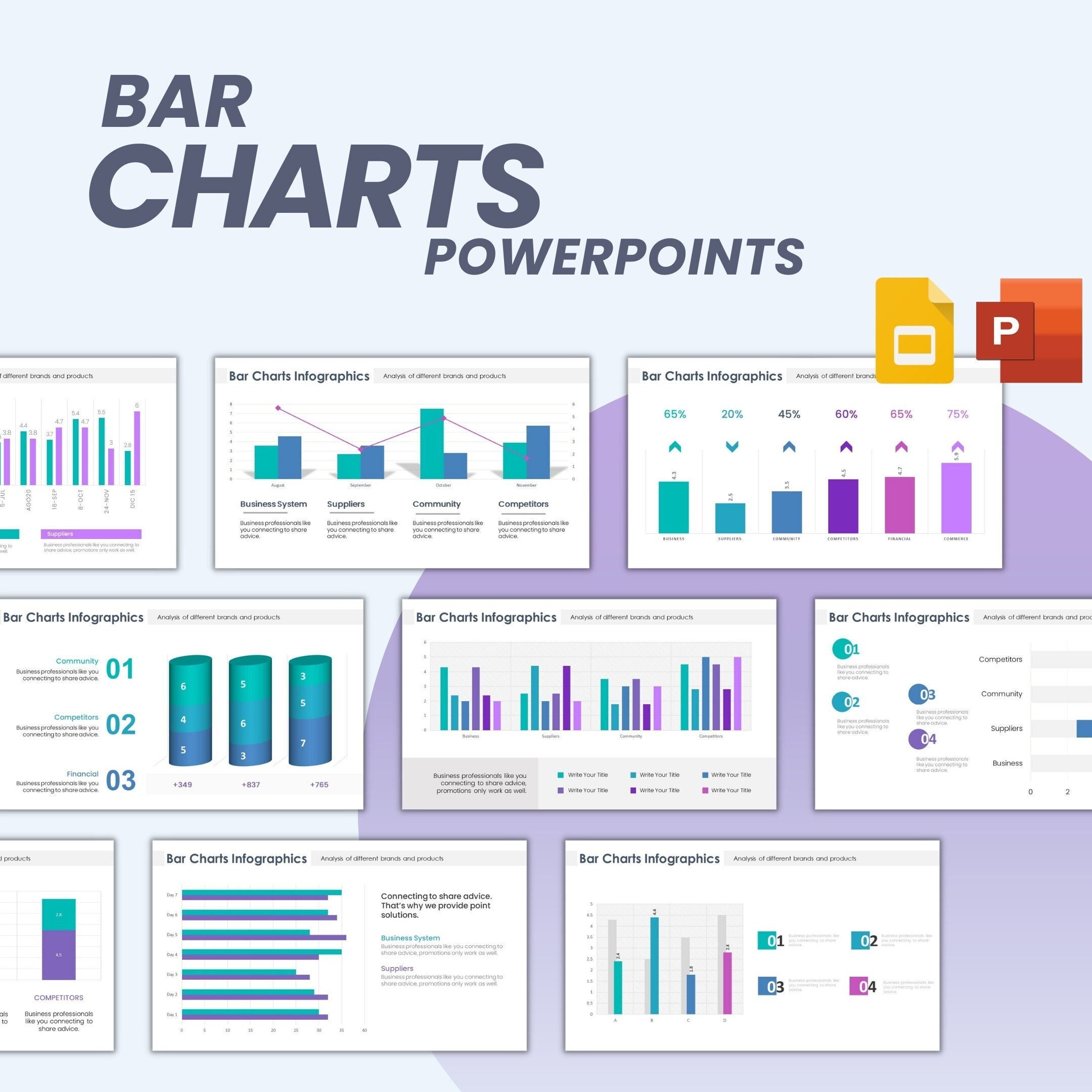 Bar Chart Powerpoint Fully Editable Templates | Bar Charts Powerpoint ...