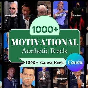 1000+ Canva Motivationsrollen Vorlagen | TikTok & Instagram (bearbeitbar)