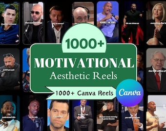 1000+ Canva Editable Motivational Videos | Instagram Reels | Tiktok Motivation | YouTube | Viral Video |M | TikTok Video Templates |